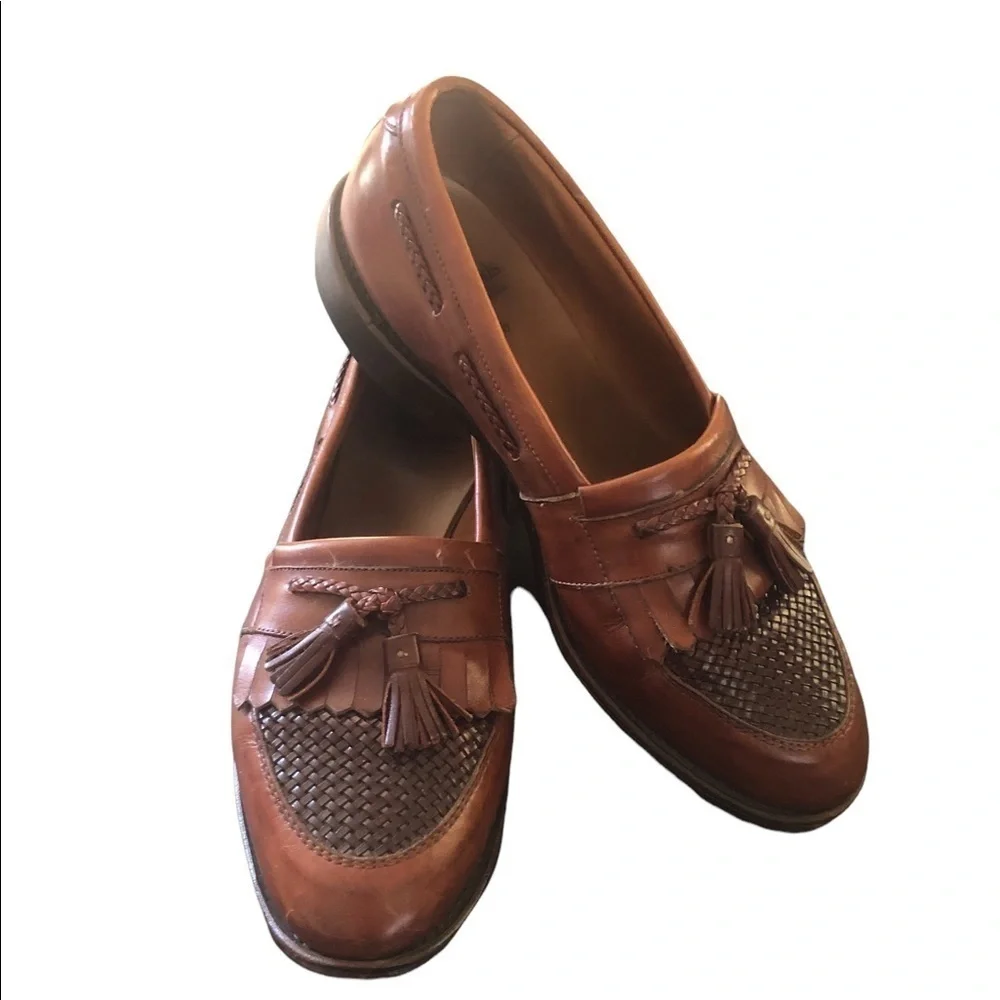Allen Edmonds Cody Kiltie Tassel Loafer Slip On 9.5D Leather Shoe